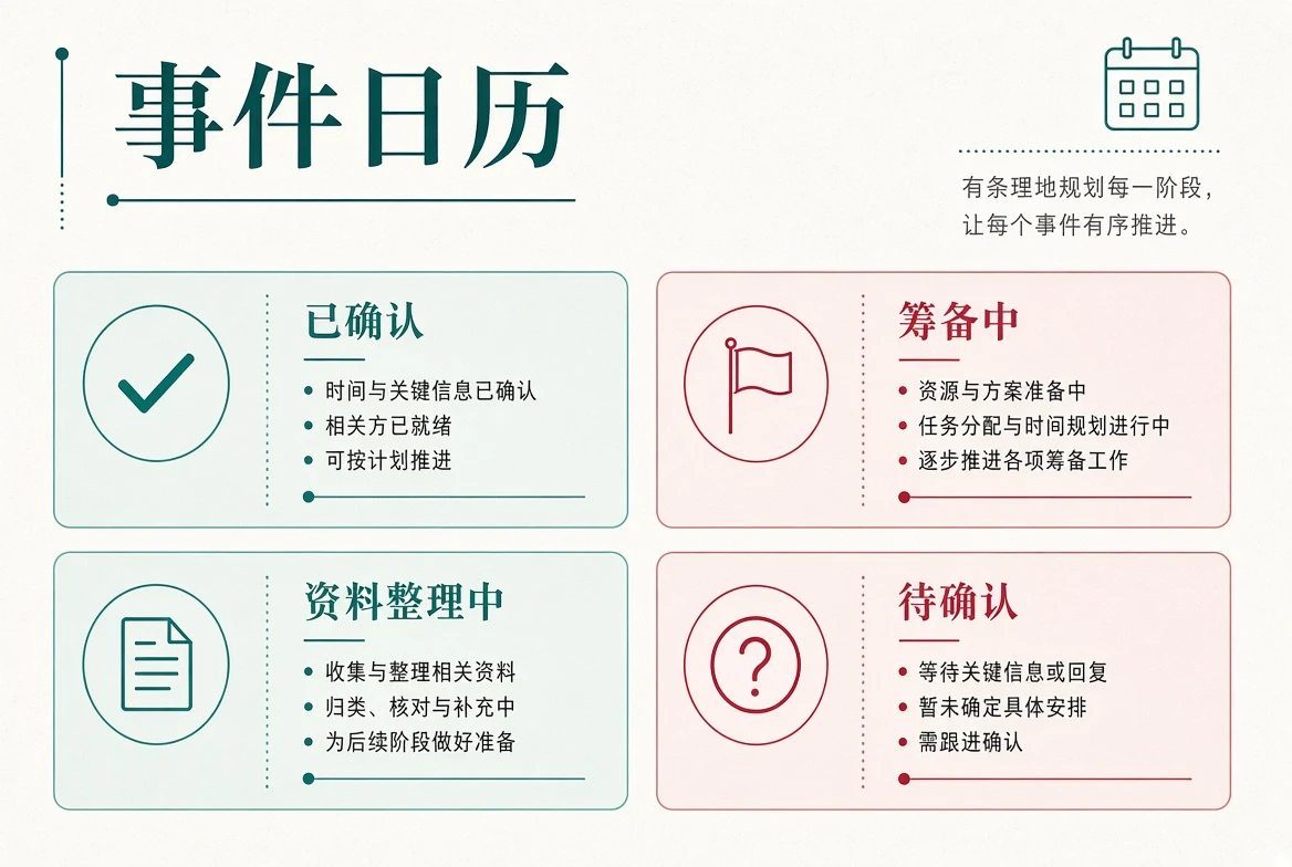 事件日历栏目资讯主题视觉