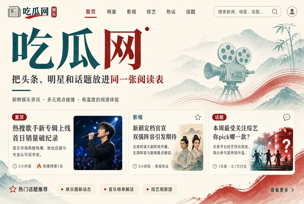 吃瓜网首页娱乐资讯阅读封面